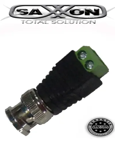 Conector de energía SAXXON PSUBR14 BNC macho, bolsa con 10 piezas