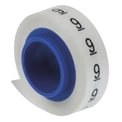 Etiquetas marcadoras PANDUIT PMDR-9 en rollo de poliéster blanco