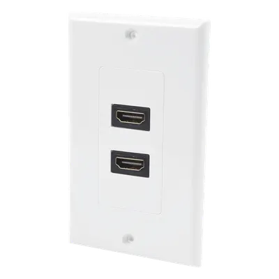 Placa de pared LINKEDPRO LP-FP-091 con dos puertos HDMI 4K UHD