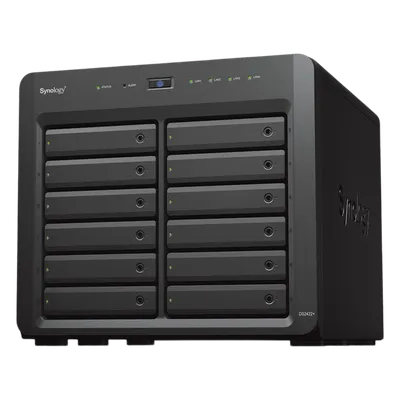 NAS de Escritorio / 12 Bahías / Expansible a 24 / AMD Ryzen Quad-Core 2.2 GHz / DDR4 ECC 32 GB / Caché NVMe / 10-25GbE / 2100 MB/s Lectura