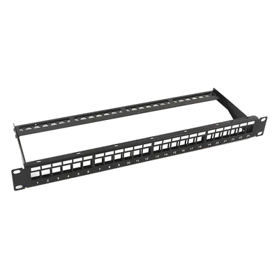 Patch panel LINKEDPRO LP-PP-23-UTP-BK-24P de 24 puertos para rack