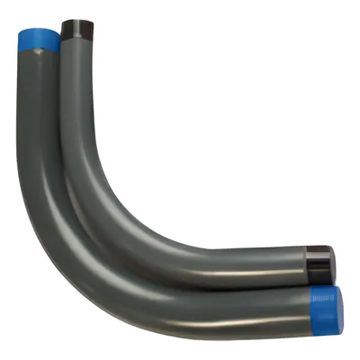 Codo conduit rígido RAWELT CAL19PC de aluminio con recubrimiento PVC