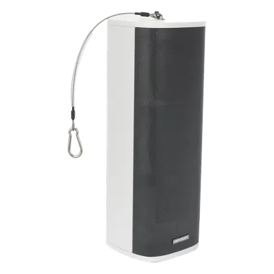 Bocina IP Columna / 60 Watts / Exterior IP66 / Almacenamiento 4 GB / 2 Entradas de Alarma / Audio Bidireccional