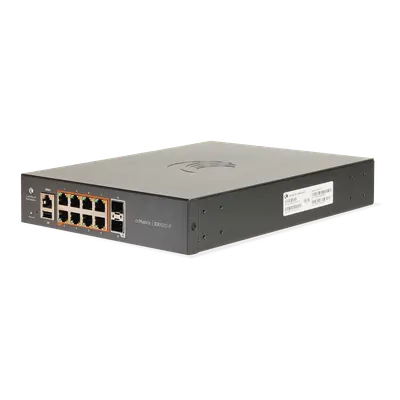 Switch PoE Cambium cnMatrix EX1010-P con 8 puertos Gigabit y 2 SFP