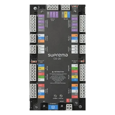 Panel de control de acceso SUPREMA CS20S para 2 puertas y 500,000 usuarios