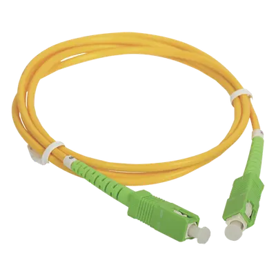 Patch Cord de Fibra Óptica / SC/APC a SC/APC / 2 m (6.56 ft) / Monomodo