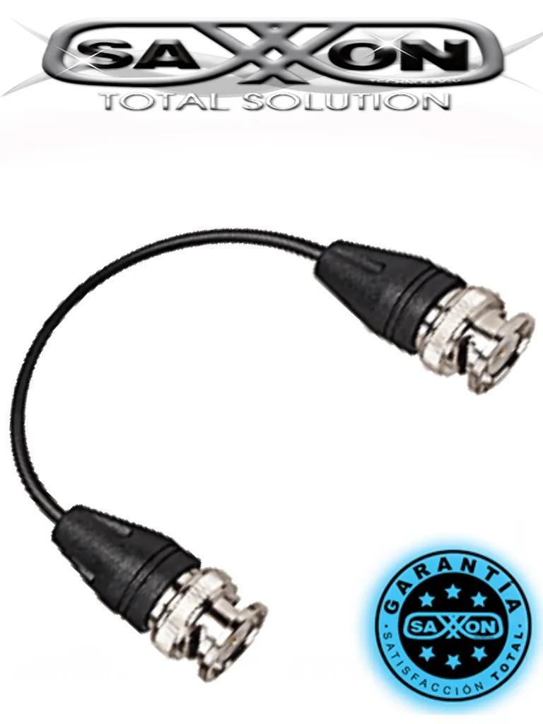 Conector BNC macho a macho SAXXON PSUWB02 de 4 pulgadas