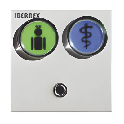 Módulo de 2 Botones Iluminados / RS485 / Lector RFID 125KHz / Empotrado 44x44x46mm / 12V
