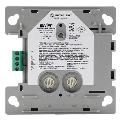 Módulo Relevador Inalámbrico NOTIFIER FW-RM con Batería de 2 Años y Malla SWIFT