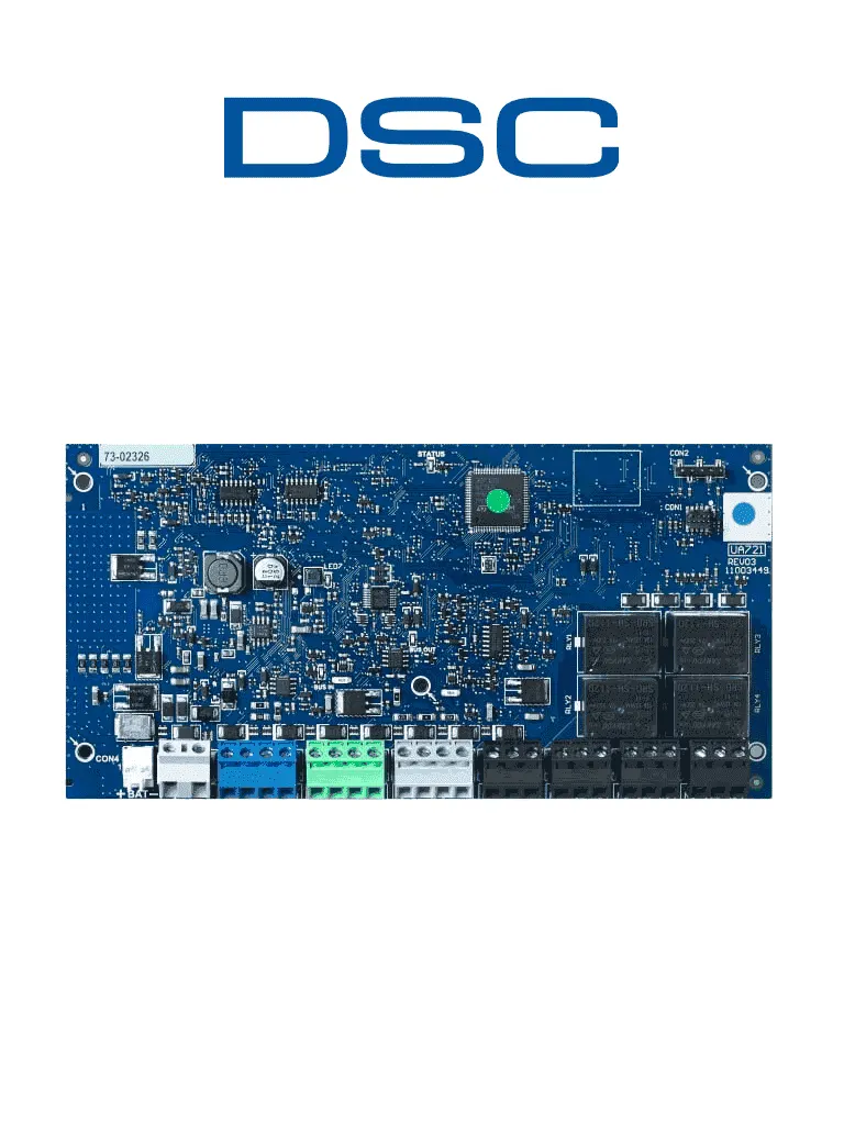 Módulo fuente supervisada DSC HSM3204CXPCB con extensor de bus