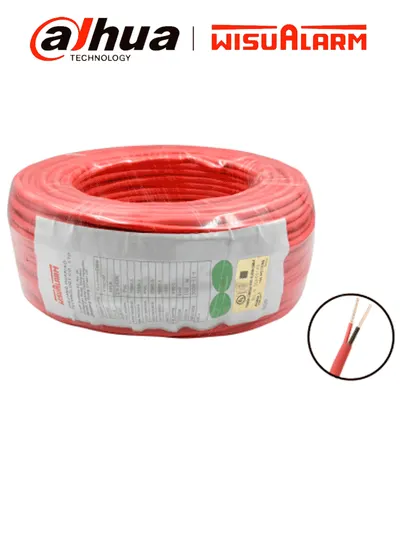 DAHUA 2X14AWG-U - Bobina de 305 metros de cable para alarmas contra incendios con alta resistencia al fuego