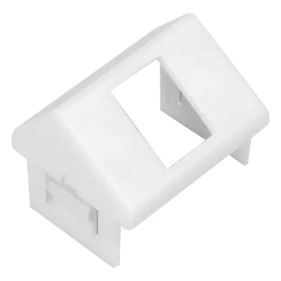 Adaptador para placa de pared SIEMON CTE-MXA-01-02 angulado blanco