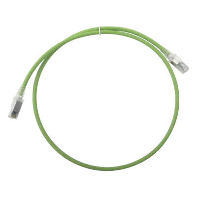 Patch Cord Cat6A S/FTP / 0.91 m (3 pies) / CM/LS0H / Verde / Bulk