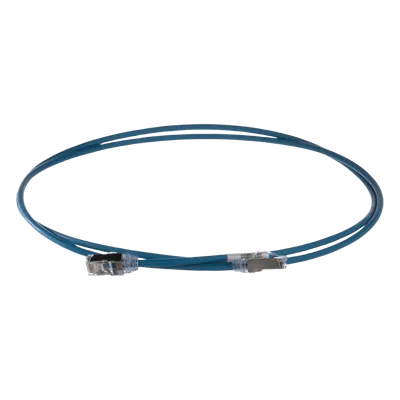 Patch Cord Cat6A / 28 AWG / S/FTP Blindado / CM/LS0H / 2 m (6.56 ft) / Azul