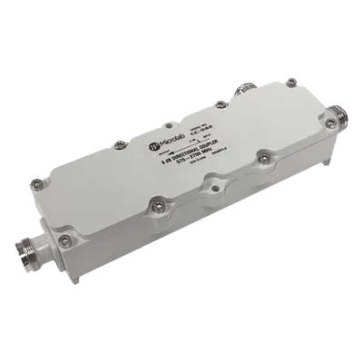 Acoplador direccional / 6 dB / 575-2700 MHz / 300 W / PIM -161 dBc / IP67 / Conector 4.3-10
