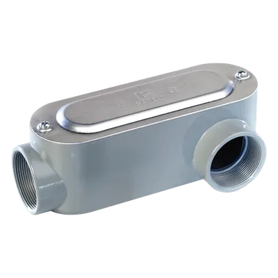 Caja de registro tipo LL RAWELT OLL-0089C de aluminio para conduit