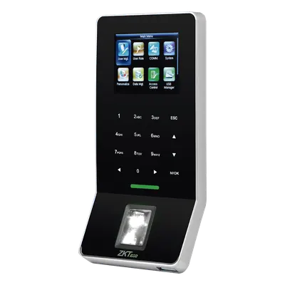 Terminal biométrica ZKTeco F22-ID para acceso y asistencia con WiFi