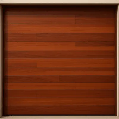 Puerta de Garage / Estilo Americano / Acabado Laminado Madera Clara / 8x8 Pies (2.4x2.4 m) / Panel Calibre 26 / Poliuretano 42mm