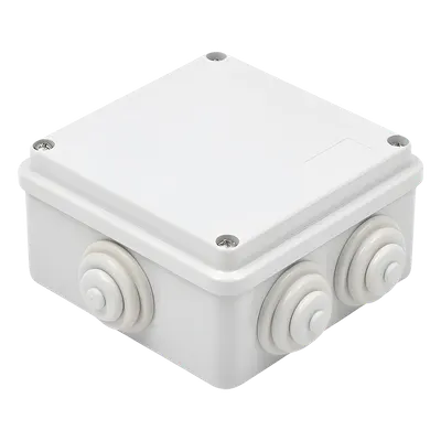 Caja de derivación estanca GEWISS GW-44-004 con seis entradas IP55