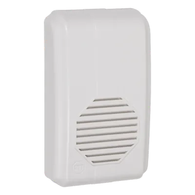 Receptor Inalámbrico para Timbre / Alcance 150 m (492.1 ft) / Frecuencia 433 MHz / Volumen Ajustable 64-88 dB / 10 Tonos Seleccionables / UL/cUL y FCC