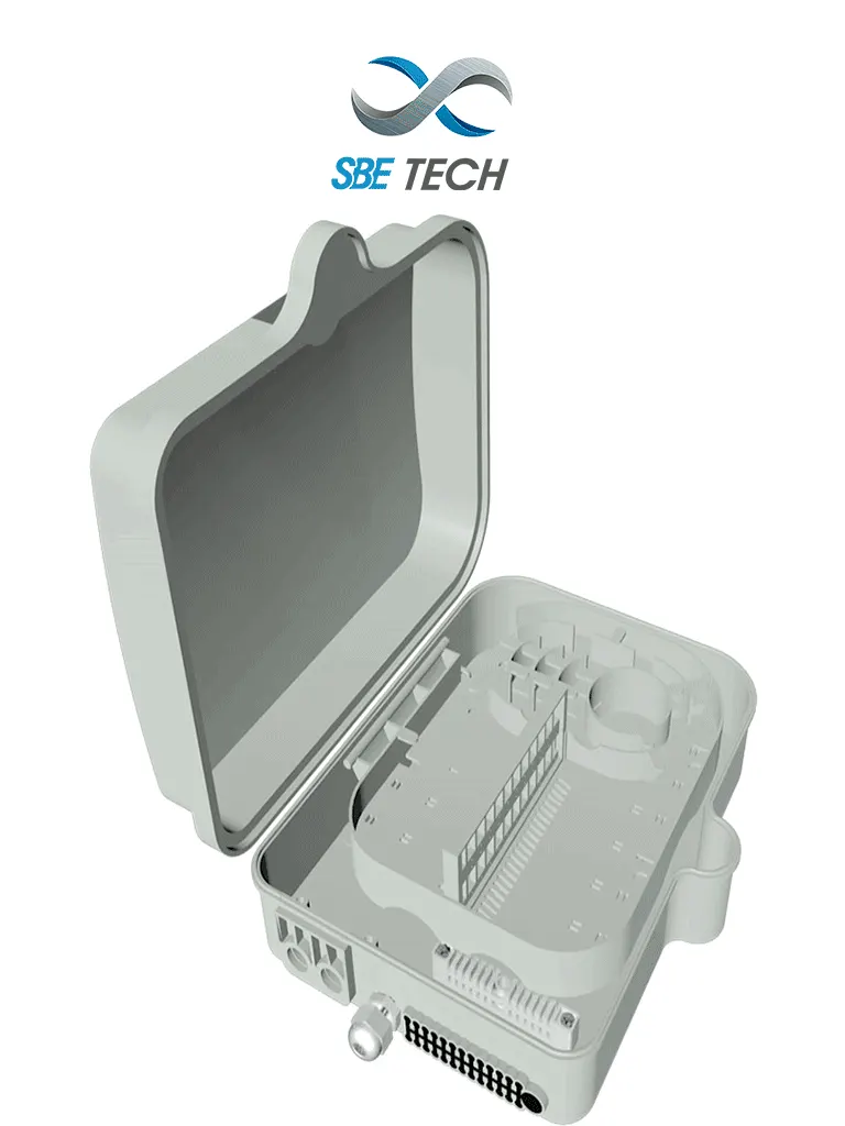 SBE TECH SBE-CDEXTFTTX2X24NL - Caja de Distribución para FTTx para exterior Nueva Línea de 2x24, IP 65