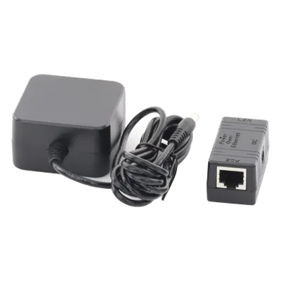 Inyector PoE / 10/100 Mbps / 2 x RJ45 / 18 VDC 660 mA / 90-264 VAC / LED Estado / 51 x 25 x 26.5 mm