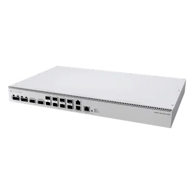 Switch / 400 Gbps / 8x SFP56 50G / 2x QSFP56 200G / 2x QSFP56-DD 400G / ARM Quad-Core 2 GHz / 4 GB RAM / Rackmount