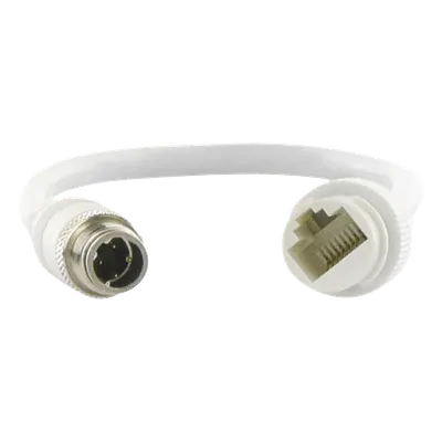 Cable adaptador Hikvision M12TORJ45 M12 a RJ45 para sistemas móviles