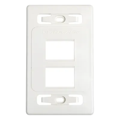 Placa de Pared Modular MAX, de 4 Salidas, Color Blanco, Versión Bulk (Sin Empaque Individual)