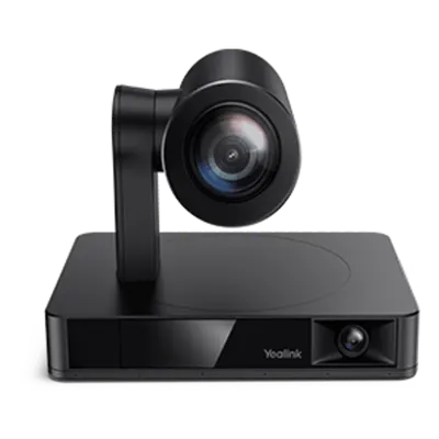 Cámara de Videoconferencia IP / Dual 4K / Sensor 8 MP / Zoom Óptico 12x / Campo de Visión 120° Panorámico / Seguimiento Automático por Voz