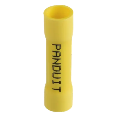Conector de Empalme a Tope / 12-10 AWG / 300V / Vinilo Aislado / Amarillo / 25 Piezas