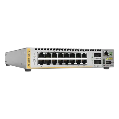 Switch Stackeable Capa 3 / 16 Puertos 10G BaseT / 2 Puertos 40G QSFP / 357.1 Mpps / VCStack / EPSRing