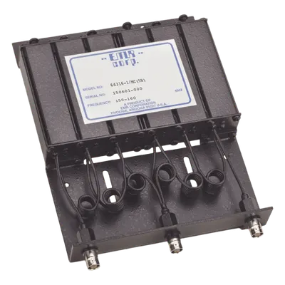 Duplexer Compacto / 150-160 MHz / 4.6-6 MHz Sep. Tx-Rx / 50 W / BNC Hembra / 11 x 5.5 x 6.5 in