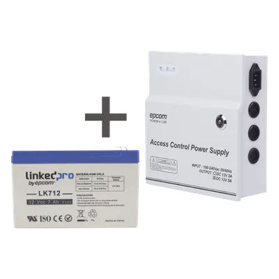 Fuente de alimentación EPCOM POWERLINE ACPST1205/K con respaldo de 12 V