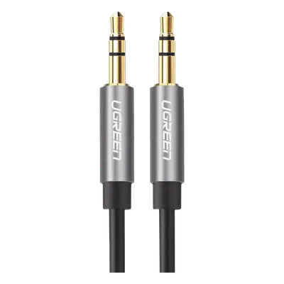 Cable Auxiliar / 3.5mm Macho a Macho / 5m (16.4 ft) / Conectores Oro 24K / TPE / Aluminio / Negro