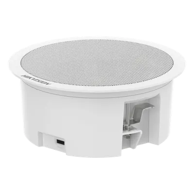 Altavoz IP de Techo / 3 Watts / PoE+ / Bluetooth / Alarma 2 Entradas / Audio 3.5 mm / Memoria 4 GB