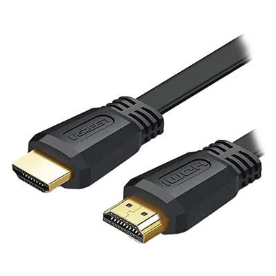 Cable HDMI 2.0 Plano de 5 Metros (16.40 Pies) / 4K@60Hz / HDR / 3D / HEC (Canal Ethernet HDMI) / ARC (Canal de Retorno de Audio) / Color Profundo de 48 Bits / Audio de 32 Canales / HDCP / Audio Dolby True HD 7.1 / 18 Gbps / EstaÑado y Triple Blindaje / A