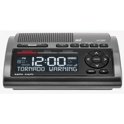 Radio de alertas meteorológicas MIDLAND WR400 con tecnología S.A.M.E.