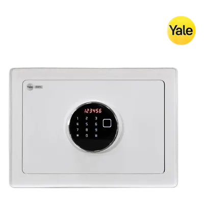 Caja Fuerte Electrónica / Apertura Biométrica, Código y Llave / Puerta Acero 4 mm / 2 Bulones 20 mm / 50 Huellas / Alarma Intrusión / Luz Interna LCD