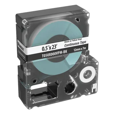 Cinta continua de vinilo PANDUIT T050X000VPM-BK para identificación