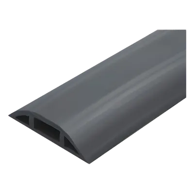 Canaleta flexible THORSMAN FLEXIDUCTHO-BK de PVC negro para piso