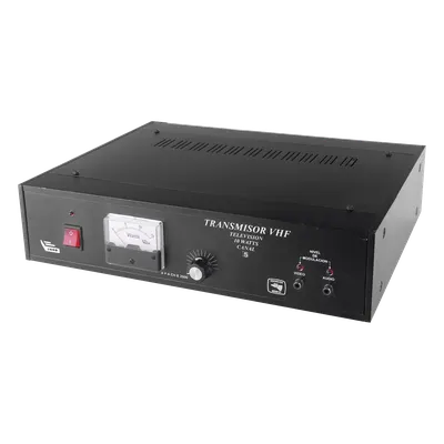 Transmisor de TV / 10 W RMS / Canal 5 VHF / Entrada RCA / Gabinete de Aluminio / 110-220 VCA