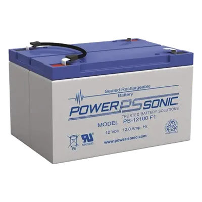 Batería AGM/VRLA Power Sonic PS-12100-F1 de 12 V y 12 Ah