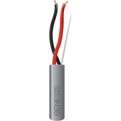 Bobina de 305 m (1000 ft) / Cable para Alarma 2x18 AWG / Riser / Gris