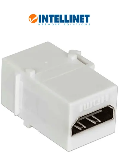 Cople HDMI Keystone INTELLINET 771351 blanco para conexión hasta 4K
