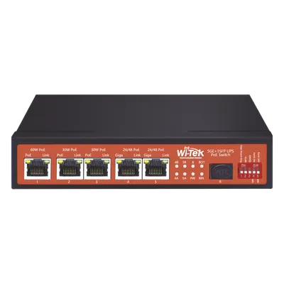 Controlador Solar de 5A con Switch PoE /  1 Puertos Gigabit PoE 802.3 bt / 2puertos PoE 802.3 af/at con 2 Puertos PoE Pasivo 24 Vcc / 1 Puerto SFP / No administrable