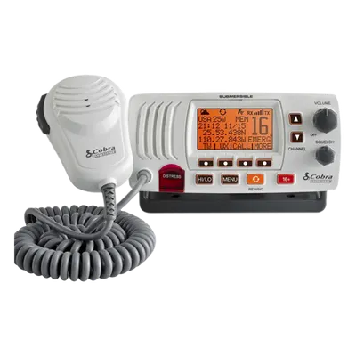 Radio móvil marino VHF / Clase D / 25 W / GPS interno / IPX8 / Megafonía PA / Grabación 20 s