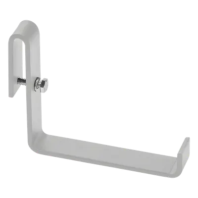 Soporte en L para Escalerilla / Separación de Cables de Alimentación / Acero Recubierto en Polvo / 0.19 in de Espesor / Color Blanco RAL 9005