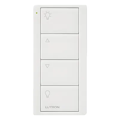 Control remoto inalámbrico Pico / 4 botones / RF 431-437 MHz / alcance 9 m entre muros / batería CR2032 de 10 años / Caseta Wireless, RA2 Select, RadioRA 3