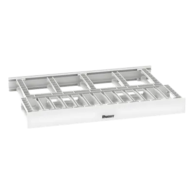 Organizador de Cables Horizontal / Doble Frontal y Posterior / Rack 19in / 1UR / Alta Densidad / ABS